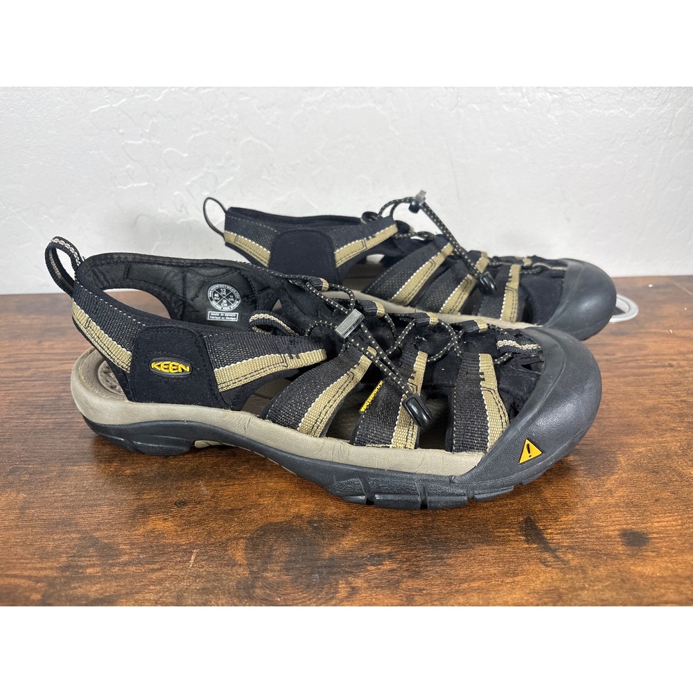 Keen Newport H2 Mens Black Gray Waterproof Hiking Sport Sandals 12 1001906